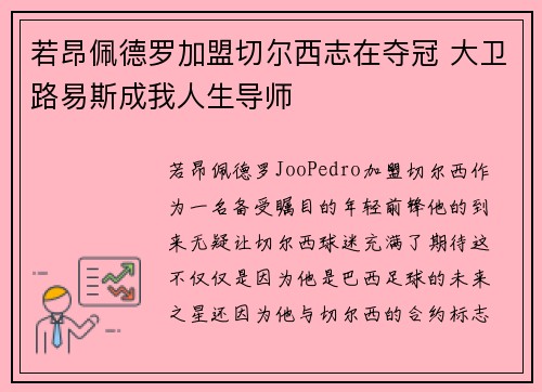 若昂佩德罗加盟切尔西志在夺冠 大卫路易斯成我人生导师 若昂佩德罗加盟切尔西志在夺冠 大卫路易斯成我人生导师